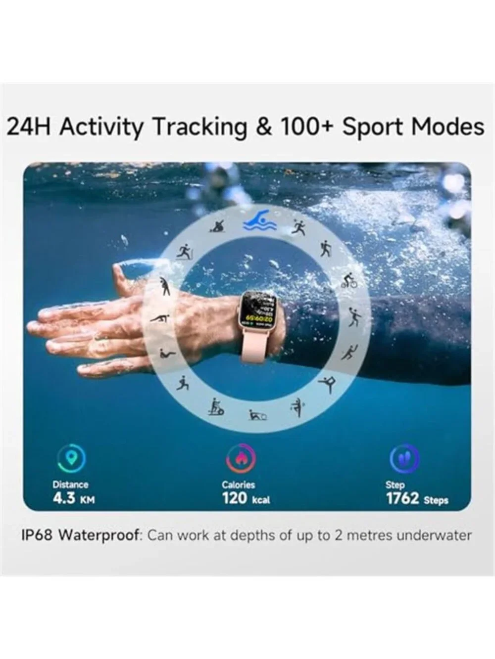 Smart Watch for Women, Answer/Make Calls, 1.85
